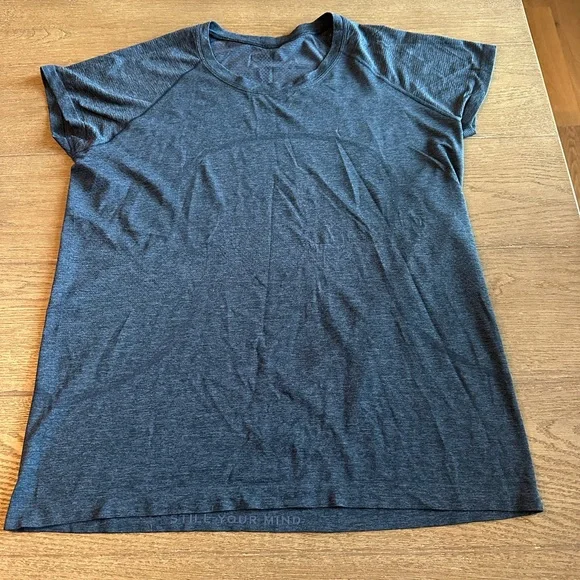 Lululemon Swiftly Tech Short Sleeve Crew in Sapphire Blue/Black Women’s Size 16 - Picture 5 of 10